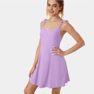 Halara Frill Crisscross Backless Lace Up Dress Dance - Orchard